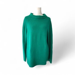 Talbots Green Women's Turtleneck Sweater
